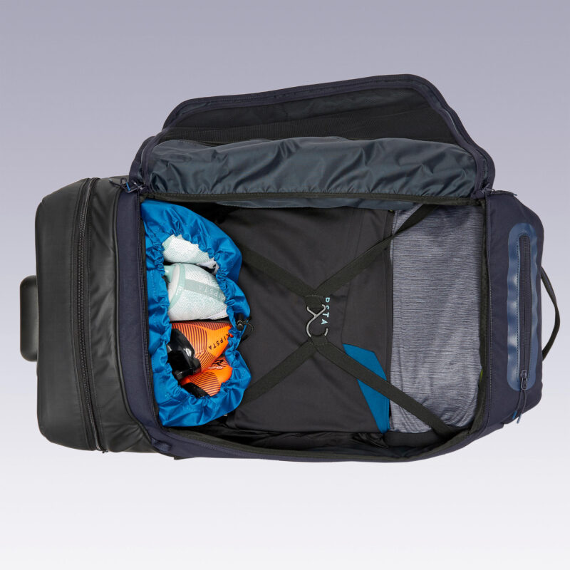 Trolley Bag Checkin 140cm 65L Baggage 71x46x23cm Blue