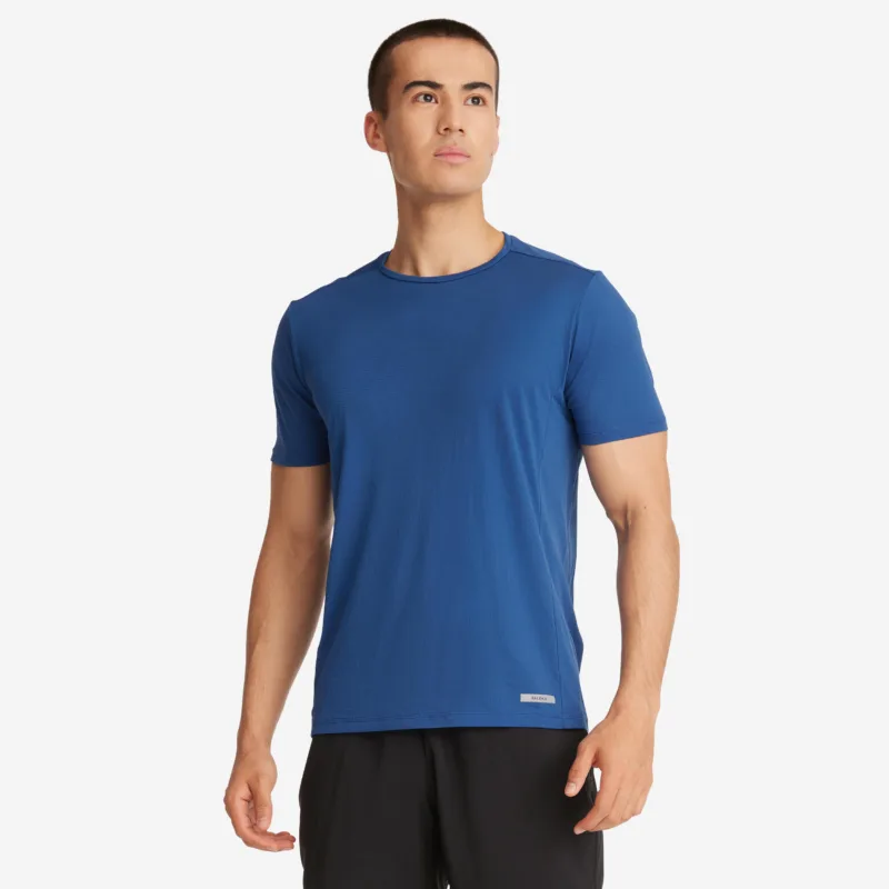 Buy KIPRUN 100 Dry Men’s Running Breathable T-shirt – Blue › Sprintedge